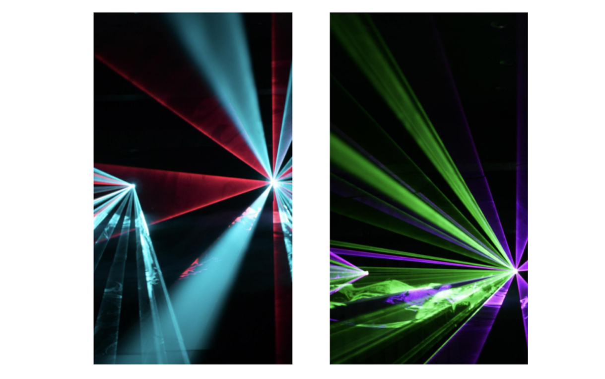 Proiettore luce laser discoteca DJ LED RGB USB luce palco per casa club di  Natal